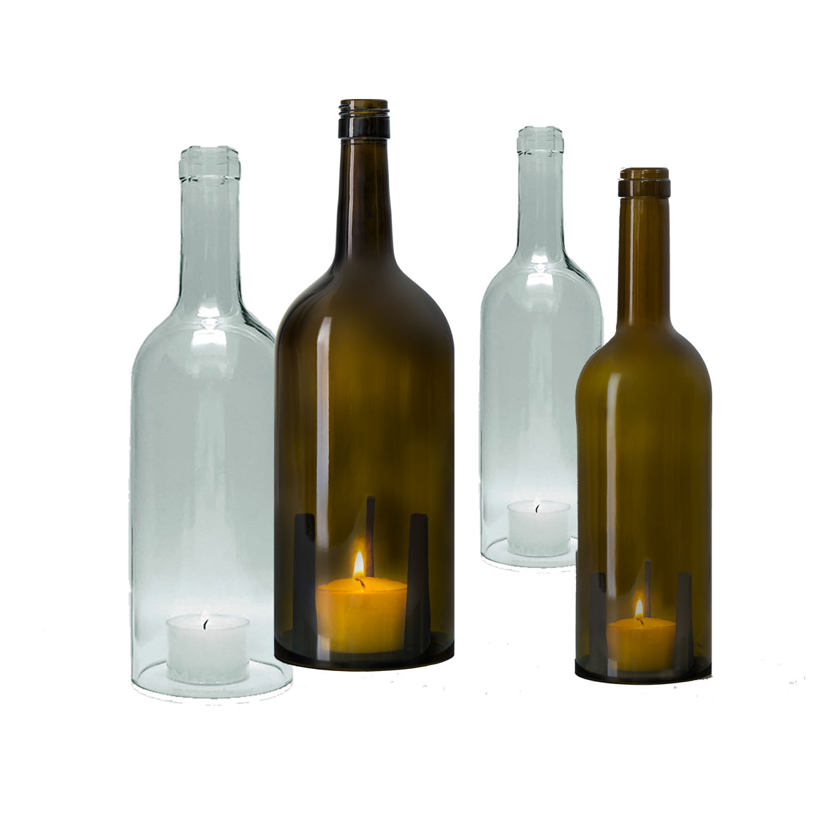 Flasche für Flaschenlicht einzeln