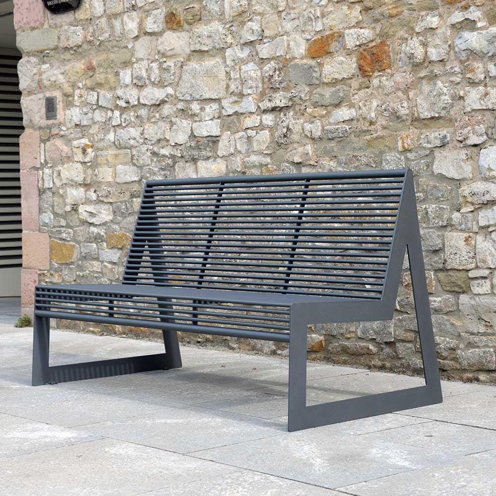 Gartenmöbel: Bank Siardo 30 R: Gartenbank für Terrasse oder Garten – BENKERT MODERN LIVING