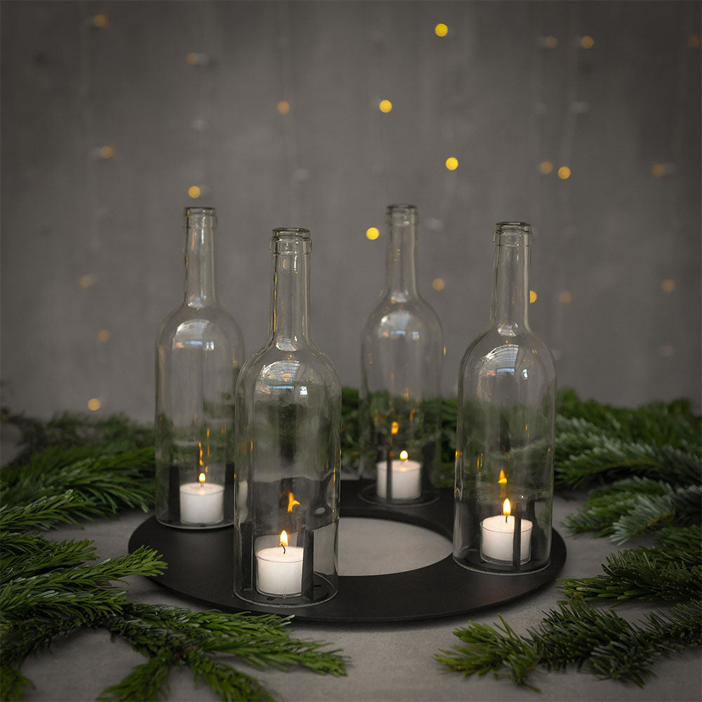 Adventskranz aus Edelstahl: Schwarz, Weiß, Rost und mehr – BENKERT MODERN LIVING