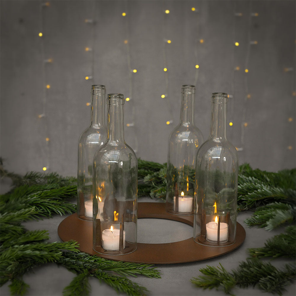 Adventskranz aus Edelstahl: Schwarz, Weiß, Rost und mehr – BENKERT MODERN LIVING